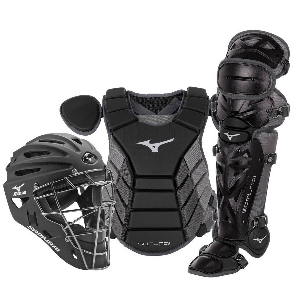 Mizuno Samurai Adult 15" Boxed Férfi Catchers Gear Fekete/Szürke SCD021843